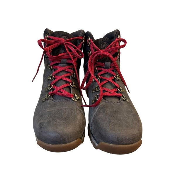 Timberland Women's Alderwood Mid Hiker Dark Brown Boots Size 7 - Picture 4 of 7